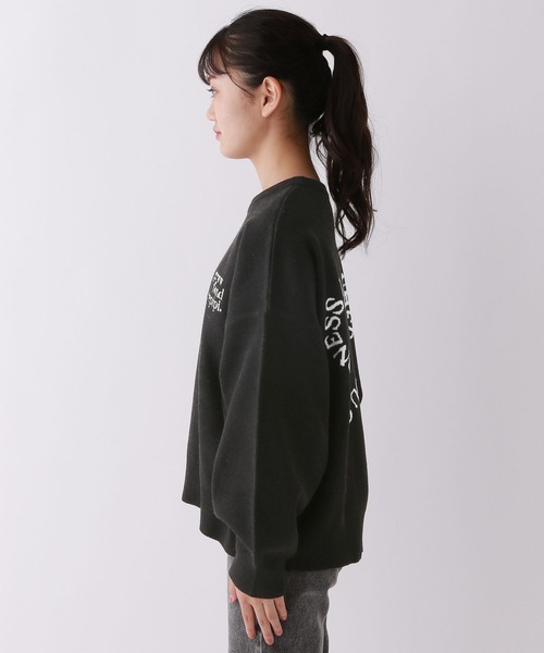 セール】【洗えるニット】BACKハートロゴニット（ニット/セーター