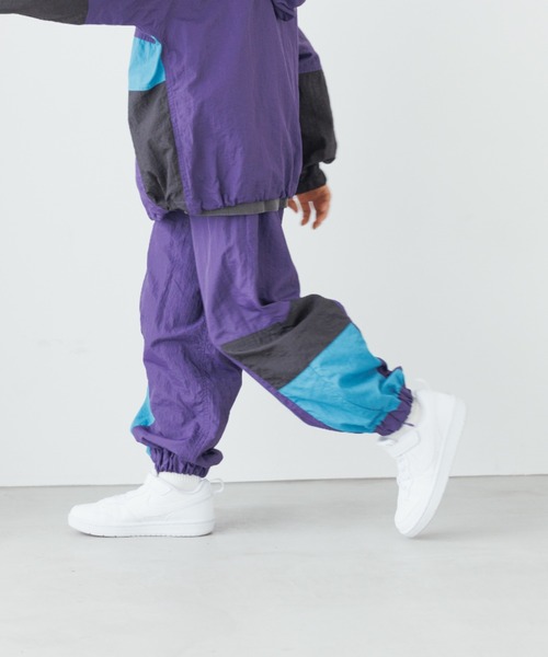 LOWRYS FARM（ローリーズファーム）の「ナイロンキリカエパンツ　145804（その他パンツ・キッズ・パープル/ブラック・120cm/110cm/150cm/140cm/130cm）」の18枚目の写真