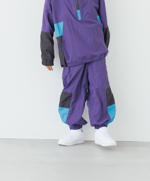 LOWRYS FARM（ローリーズファーム）の「ナイロンキリカエパンツ　145804（その他パンツ・キッズ・パープル/ブラック・120cm/110cm/150cm/140cm/130cm）」の17枚目の写真