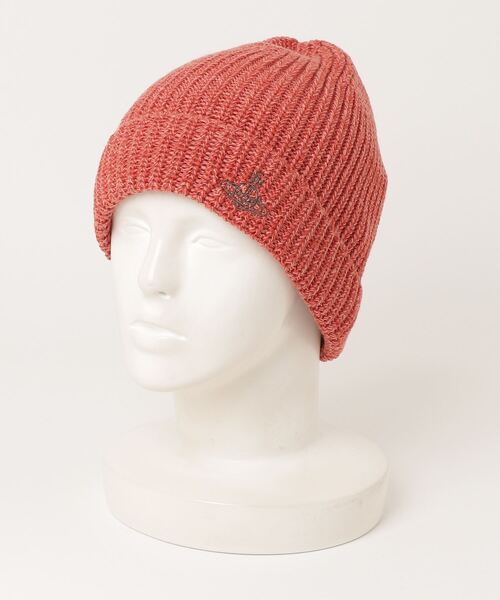 Vivienne Westwood MAN（ヴィヴィアンウエストウッドマン）の「ONE POINT ビーニー【249102 LK33】（ニットキャップ/ビーニー・メンズ・ブラック/コーラルピンク・FREE）」の5枚目の写真