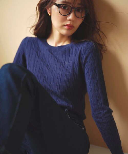 【セール】【洗える】ケーブル ニット（ニット/セーター）｜Feroux（フェルゥ）