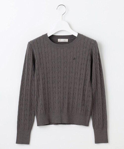 【セール】【洗える】ケーブル ニット（ニット/セーター）｜Feroux（フェルゥ）