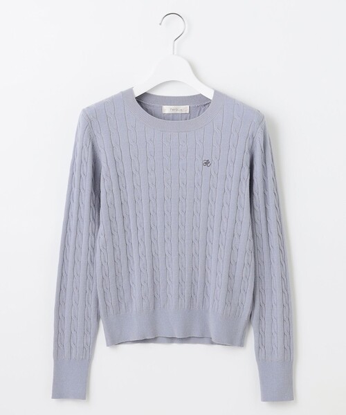 【セール】【洗える】ケーブル ニット（ニット/セーター）｜Feroux（フェルゥ）