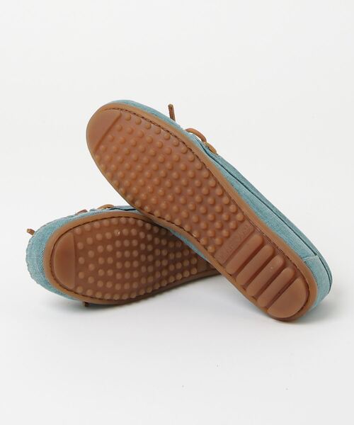 Minnetonka(ミネトンカ)の「【MINNETONKA】モカシン キャンバス モック CANVAS MOC(モカシン/デッキシューズ・レディース・ライトブルー・US5.5/US5)」の3枚目の写真