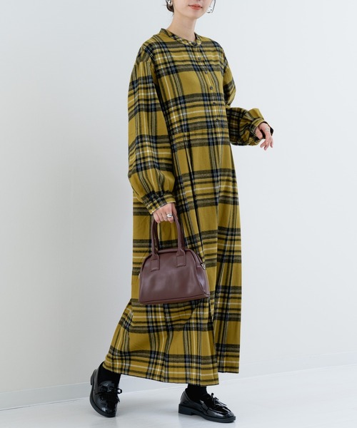 refinedworks(リファインドワークス)の「【refinedworks】 オリジナル起毛チェックのプリーツワンピース!(ワンピース・レディース・レッド/ブルー/ブラック/ボルドー/イエロー/オリーブ×ブラック・FREE)」の18枚目の写真