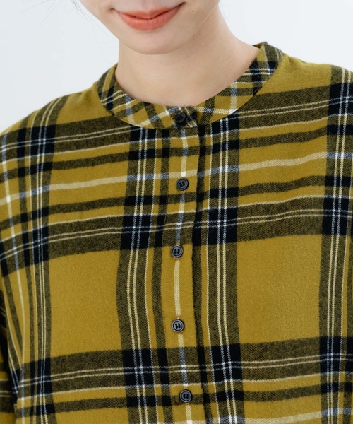 セール】【refinedworks】 オリジナル起毛チェックのプリーツ