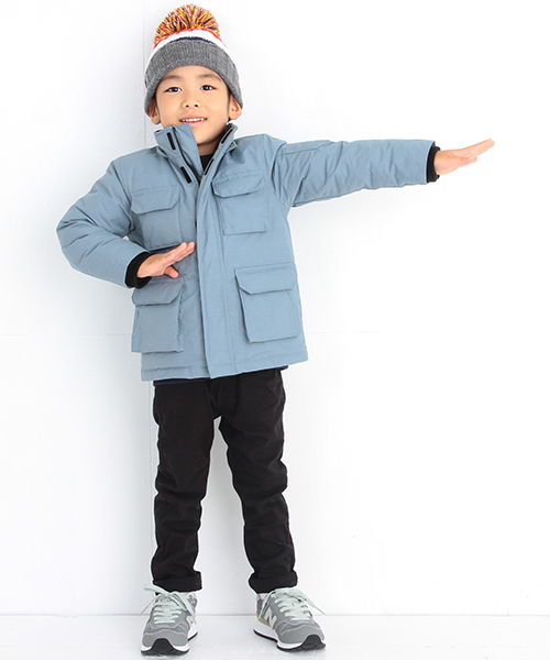 B:MING by BEAMS(ビーミングバイビームス)の「<VERY12月号掲載>ビーミング by ビームス / 3wayフード付きダウンコート(ダウンジャケット/コート・キッズ・ベージュ/サックスブルー・100/110/120/130/140/150/90)」の5枚目の写真