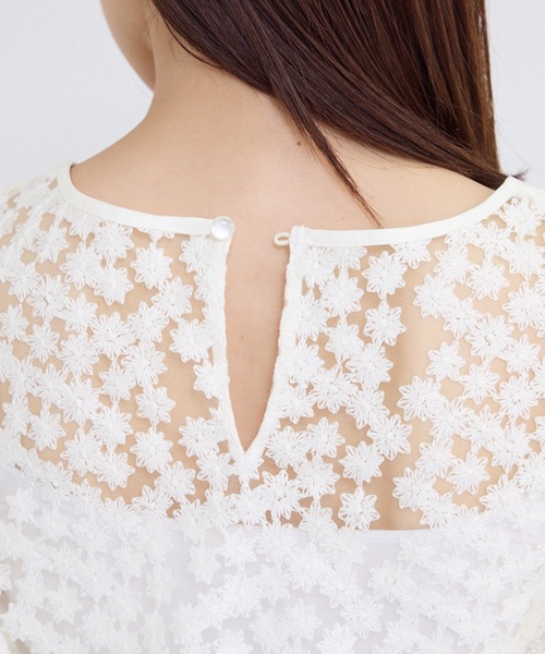 ROPE' PICNIC（ロペピクニック）の「フラワーレースブラウス（シャツ/ブラウス・レディース・キナリ/ブラック・38）」の22枚目の写真