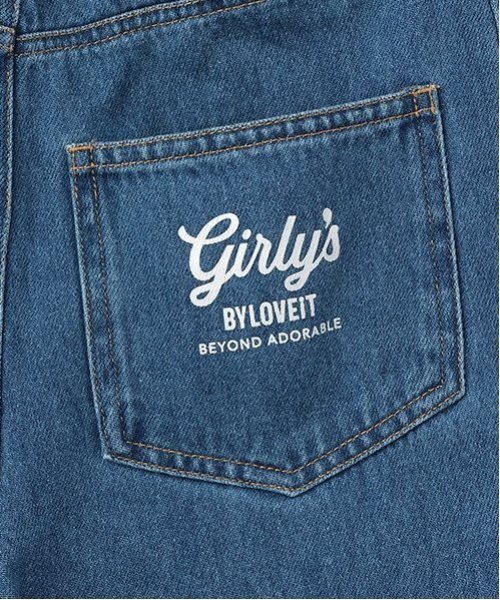 by LOVEiT（バイラビット）の「サスペンダーつきデニムパンツ（デニムパンツ・キッズ・ブラック/ネイビー・120cm/130cm/140cm/150cm/160cm）」の12枚目の写真