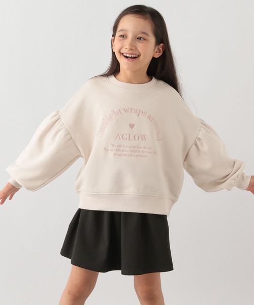 GLOBAL WORK Smile Seed Store(グローバルワーク スマイルシードストア)の「裏毛ガールズプリントプルオーバー/キッズ/115343(Tシャツ/カットソー・キッズ・ブラック/ホワイト系その他7/オフホワイト/ピンクベージュ/パープル系その他2/ホワイト・150cm/110cm/130cm/120cm/100cm/140cm)」の3枚目の写真