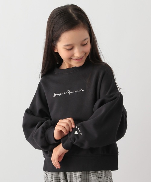 GLOBAL WORK Smile Seed Store(グローバルワーク スマイルシードストア)の「裏毛ガールズプリントプルオーバー/キッズ/115343(Tシャツ/カットソー・キッズ・ブラック/ホワイト系その他7/オフホワイト/ピンクベージュ/パープル系その他2/ホワイト・150cm/110cm/130cm/120cm/100cm/140cm)」の4枚目の写真