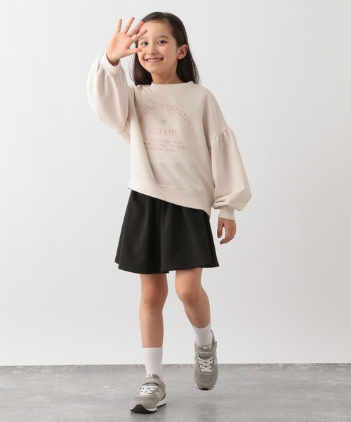 GLOBAL WORK Smile Seed Store(グローバルワーク スマイルシードストア)の「裏毛ガールズプリントプルオーバー/キッズ/115343(Tシャツ/カットソー・キッズ・ブラック/ホワイト系その他7/オフホワイト/ピンクベージュ/パープル系その他2/ホワイト・150cm/110cm/130cm/120cm/100cm/140cm)」の7枚目の写真