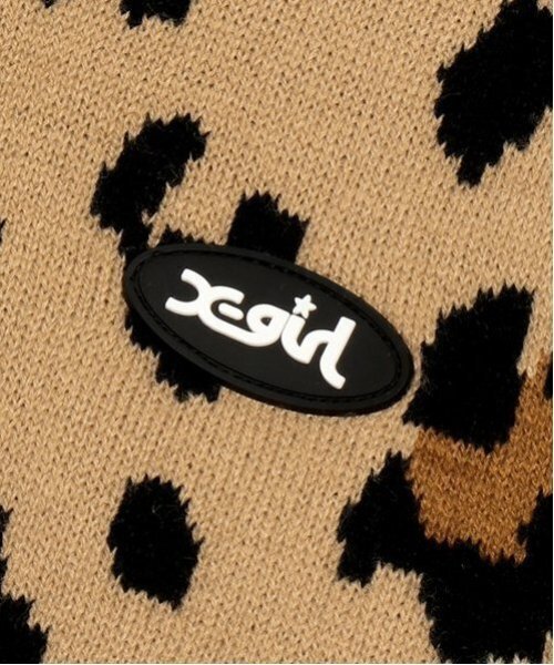 X-girl Stages（エックスガールステージス）の「レオパード総柄カーディガン（カーディガン/ボレロ・キッズ・アイボリー/ベージュ/ブラック・110cm/120cm/130cm/140cm）」の20枚目の写真