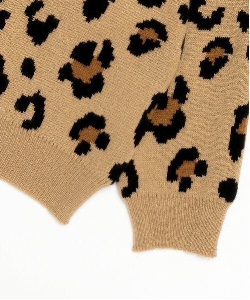 X-girl Stages（エックスガールステージス）の「レオパード総柄カーディガン（カーディガン/ボレロ・キッズ・アイボリー/ベージュ/ブラック・110cm/120cm/130cm/140cm）」の21枚目の写真