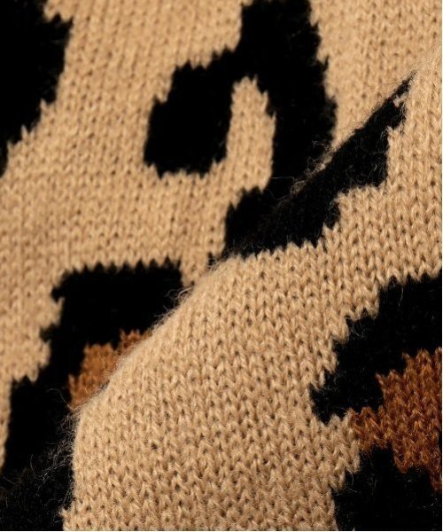 X-girl Stages（エックスガールステージス）の「レオパード総柄カーディガン（カーディガン/ボレロ・キッズ・アイボリー/ベージュ/ブラック・110cm/120cm/130cm/140cm）」の22枚目の写真