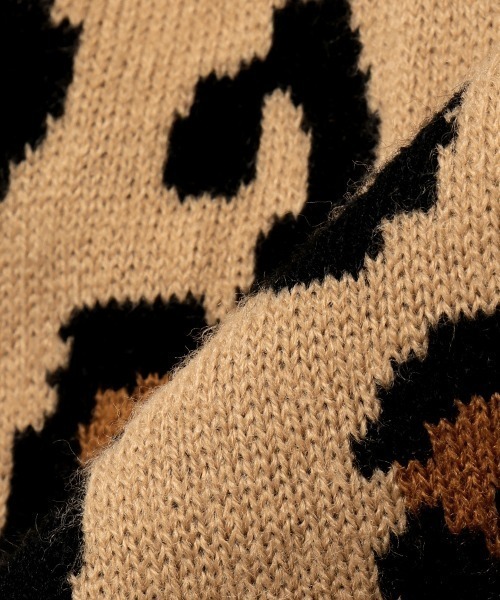 X-girl Stages（エックスガールステージス）の「レオパード総柄カーディガン（カーディガン/ボレロ・キッズ・アイボリー/ベージュ/ブラック・110cm/120cm/130cm/140cm）」の12枚目の写真