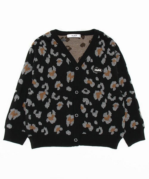 X-girl Stages（エックスガールステージス）の「レオパード総柄カーディガン（カーディガン/ボレロ・キッズ・アイボリー/ベージュ/ブラック・110cm/120cm/130cm/140cm）」の14枚目の写真