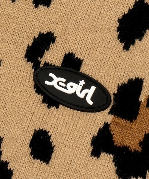 X-girl Stages（エックスガールステージス）の「レオパード総柄カーディガン（カーディガン/ボレロ・キッズ・アイボリー/ベージュ/ブラック・110cm/120cm/130cm/140cm）」の10枚目の写真