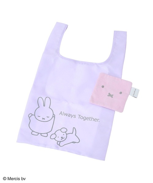 Green Parks(グリーンパークス)の「Miffy/エコBag(エコバッグ/サブバッグ・レディース・パープル/ブルー/ホワイト系その他2・FREE)」の3枚目の写真