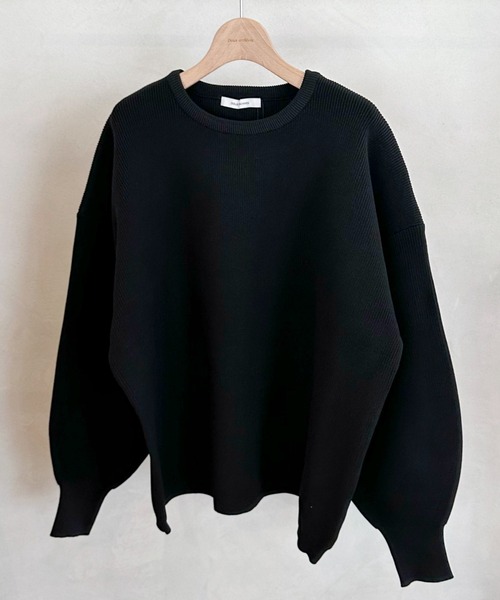 Doux archives（ドゥアルシーヴ）の「ハイツイストクルーニット（ニット/セーター・レディース・アイボリー/ブラック/グリーン/レッド・FREE）」の6枚目の写真