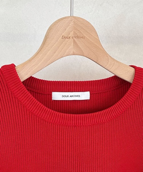 Doux archives（ドゥアルシーヴ）の「ハイツイストクルーニット（ニット/セーター・レディース・アイボリー/ブラック/グリーン/レッド・FREE）」の16枚目の写真