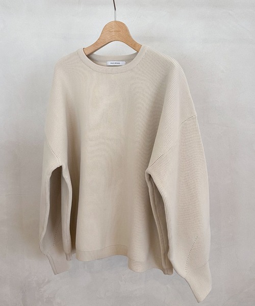 Doux archives（ドゥアルシーヴ）の「ハイツイストクルーニット（ニット/セーター・レディース・アイボリー/ブラック/グリーン/レッド・FREE）」の20枚目の写真