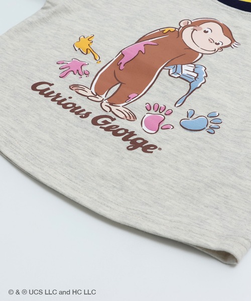 chil2(チルツー)の「おさるのジョージ 長袖Tシャツ(Tシャツ/カットソー・キッズ・チャコールグレー/ホワイト/ネイビー/ライトグリーン・80cm/130cm/120cm/100cm/110cm/90cm)」の21枚目の写真
