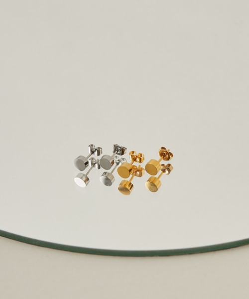 ciite' surgical stainless（シーテサージカルステンレス）の「【 金属アレルギー対応 】 シンプルピアス サージカルステンレス   (両耳用)（ピアス（両耳用）・レディース・ゴールド/シルバー・FREE）」の12枚目の写真