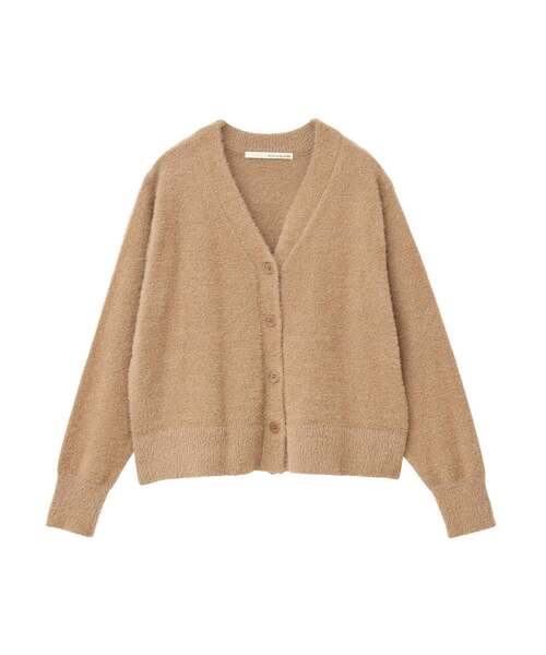 MELROSE claire（メルローズ クレール）の「【落ち着いた煌きラメフェザー大人Vネックカーディガン】（ニット/セーター・レディース・キャメル/グレー/チャコールグレー・FREE）」の5枚目の写真