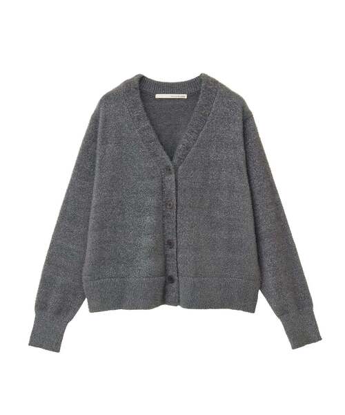 MELROSE claire（メルローズ クレール）の「【落ち着いた煌きラメフェザー大人Vネックカーディガン】（ニット/セーター・レディース・キャメル/グレー/チャコールグレー・FREE）」の19枚目の写真