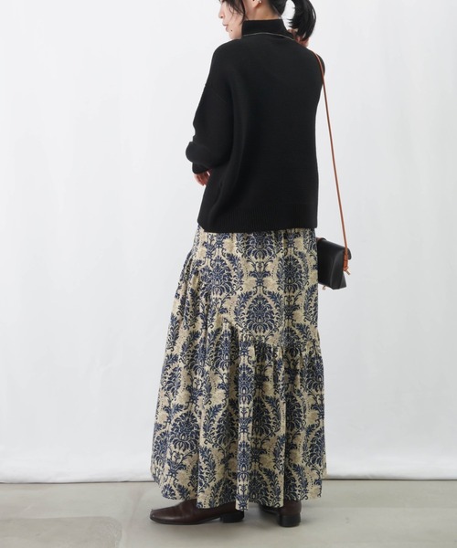 LUCA/LADY LUCK LUCA（ルカ/レディラックルカ）の「【ウォッシャブル】LC/LLL ホールガーメントハイネックニット（ニット/セーター・レディース・ブラック/パープル/アイボリー/マスタード・FREE）」の18枚目の写真