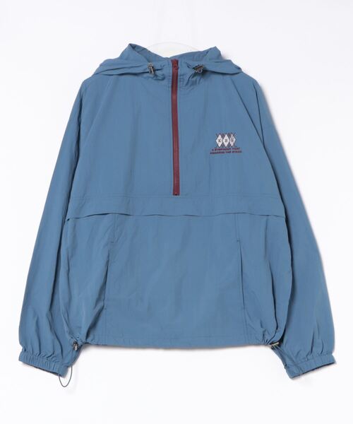 nemne store（ネンネストア）の「【keel】配色ドローコードナイロンテックアノラック（ブルゾン・レディース・ネイビー/ブルー/アイボリー/ボルドー・SMALL/MEDIUM）」の6枚目の写真