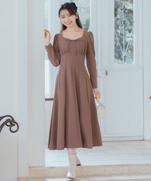 フロントボタンワンピース