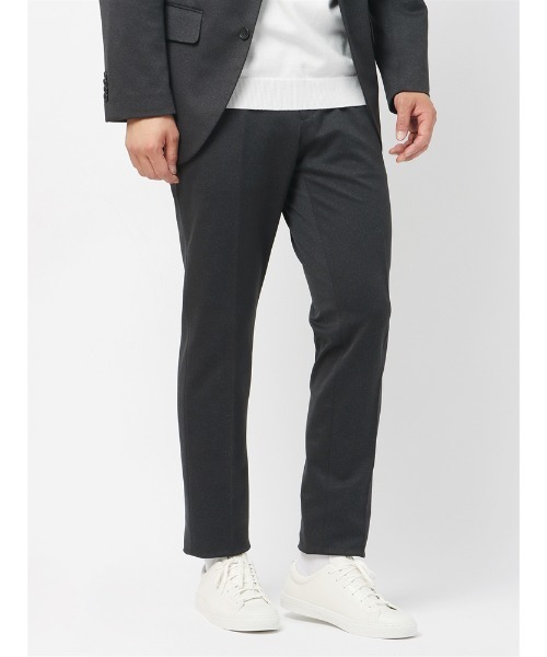 SUIT SQUARE(スーツスクエア)の「スマみえ FIELD SENSOR BIRD’S EYE パンツ SL02(スラックス・メンズ・ネイビー/チャコールグレー・SS(73cm)/M(79cm)/S(76cm)/L(82cm)/3L(88cm)/LL(85cm))」の2枚目の写真