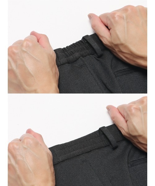 SUIT SQUARE(スーツスクエア)の「スマみえ FIELD SENSOR BIRD’S EYE パンツ SL02(スラックス・メンズ・ネイビー/チャコールグレー・SS(73cm)/M(79cm)/S(76cm)/L(82cm)/3L(88cm)/LL(85cm))」の17枚目の写真