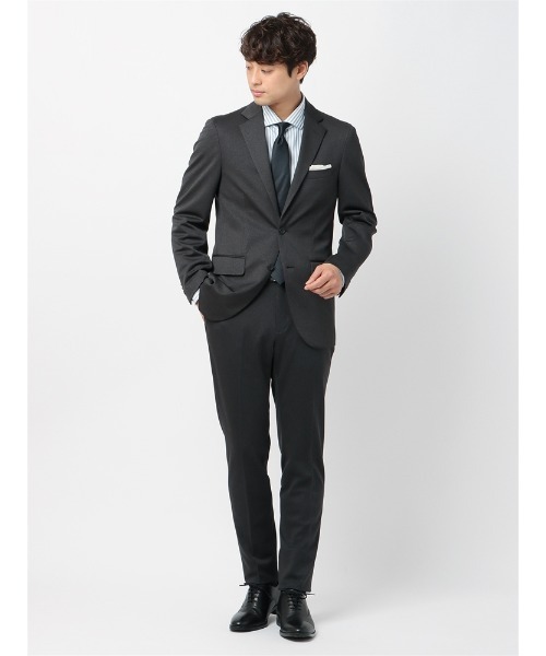 SUIT SQUARE(スーツスクエア)の「スマみえ FIELD SENSOR BIRD’S EYE パンツ SL02(スラックス・メンズ・ネイビー/チャコールグレー・SS(73cm)/M(79cm)/S(76cm)/L(82cm)/3L(88cm)/LL(85cm))」の14枚目の写真