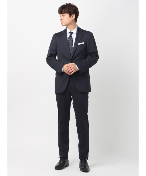 SUIT SQUARE(スーツスクエア)の「スマみえ FIELD SENSOR BIRD’S EYE パンツ SL02(スラックス・メンズ・ネイビー/チャコールグレー・SS(73cm)/M(79cm)/S(76cm)/L(82cm)/3L(88cm)/LL(85cm))」の4枚目の写真