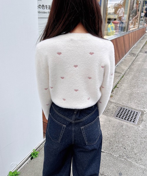 INGNI(イング)の「ラメハートフェザーニット(ニット/セーター・レディース・ピンク系2/ホワイト系その他7/ホワイト系その他5/アイボリー系3・M)」の20枚目の写真