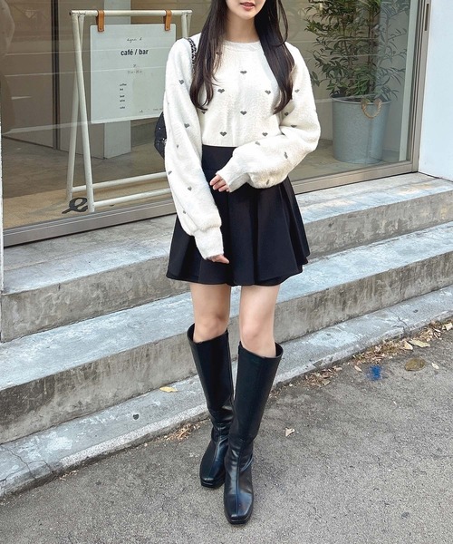 INGNI(イング)の「ラメハートフェザーニット(ニット/セーター・レディース・ピンク系2/ホワイト系その他7/ホワイト系その他5/アイボリー系3・M)」の11枚目の写真