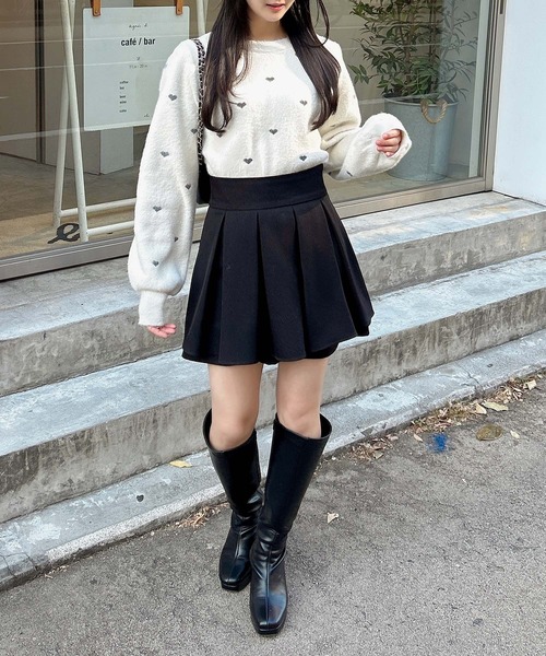 INGNI(イング)の「ラメハートフェザーニット(ニット/セーター・レディース・ピンク系2/ホワイト系その他7/ホワイト系その他5/アイボリー系3・M)」の12枚目の写真