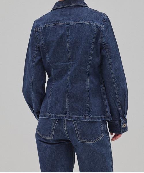 PUBLIC TOKYO（パブリックトウキョウ）の「FRONT ZIP DENIM BLUZON（ブルゾン・レディース・ブラック/ブルー・FREE）」の13枚目の写真