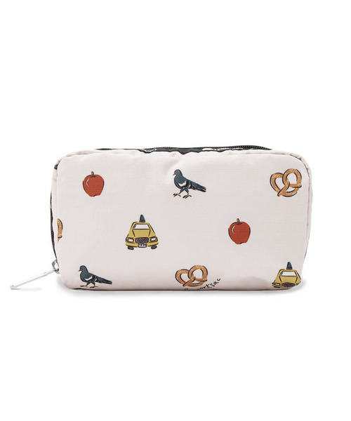 LeSportsac(レスポートサック)の「RECTANGULAR COSMETIC エヌワイシーアイコンズ(ポーチ・レディース・ベージュ・FREE)」の1枚目の写真