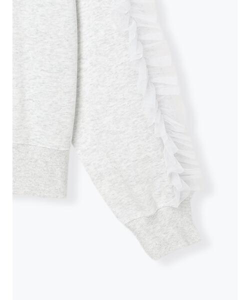 Te chichi TERRASSE（テチチテラス）の「袖チュールフリル裏毛スウェット（その他トップス・レディース・キナリ/ブラック/オフホワイト・F）」の15枚目の写真