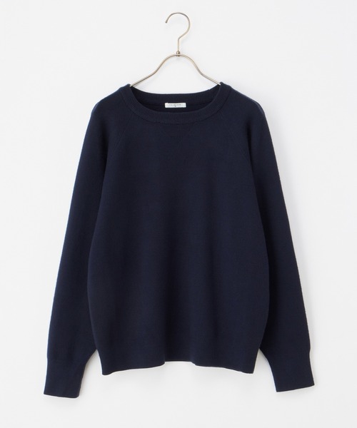 Honeys（ハニーズ）の「スウェット風ニット（ニット/セーター・レディース・ピンク/ライム/ネイビー/アイボリー/杢グレー・S/M/L/LL）」の20枚目の写真