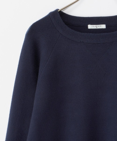 Honeys（ハニーズ）の「スウェット風ニット（ニット/セーター・レディース・ピンク/ライム/ネイビー/アイボリー/杢グレー・S/M/L/LL）」の21枚目の写真