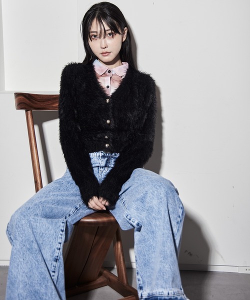 Y/lim(イリム)の「メッシュシアーシャツ(シャツ/ブラウス・レディース・ブラウン/ベージュ/オフホワイト・F)」の17枚目の写真