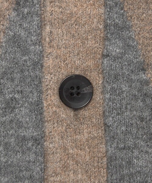 【セール】アルパカミックス ダイヤ Vネック カーディガン（カーディガン/ボレロ）｜green label relaxing（グリーンレーベルリラクシング）