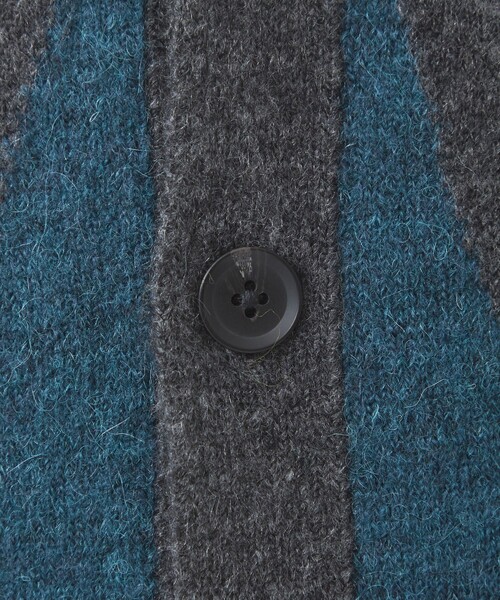 【セール】アルパカミックス ダイヤ Vネック カーディガン（カーディガン/ボレロ）｜green label relaxing（グリーンレーベルリラクシング）