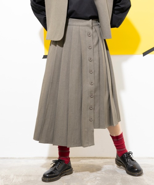 【セール】yipyip/イップイップ/PLEATS SKIRT（スカート）｜L.H.P（エルエイチピー）