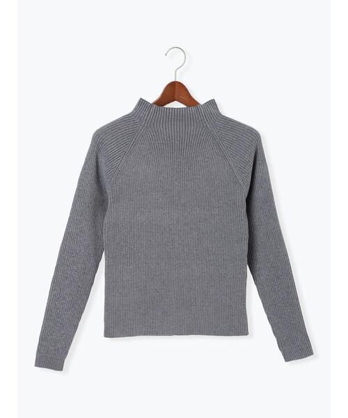 Te chichi(テチチ)の「モールリブスタンドネックニット(ニット/セーター・レディース・グレー/オフホワイト/モカ・F)」の21枚目の写真